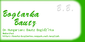 boglarka bautz business card